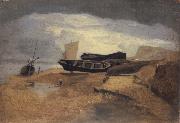 John sell cotman Seashore with Boats oil painting picture wholesale